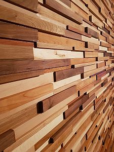 obklad stěn ze dřeva