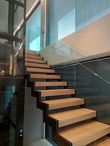 Stairs and railing
