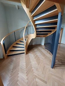 Stairs and railing