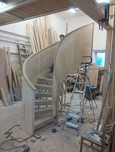 Stairs and railing