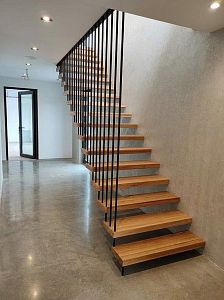 Stairs and railing