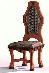 Dřevěná židle z masivu – návrh