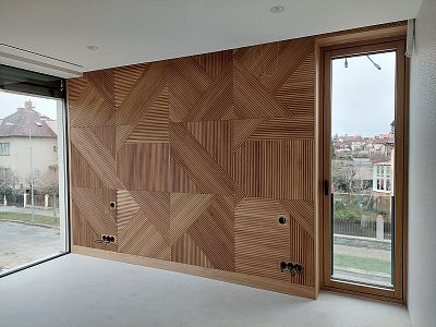 dřevěné obkladové panely stěn moderní