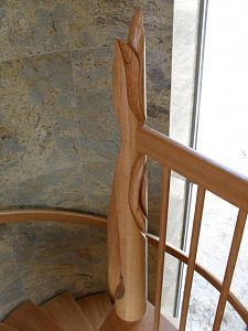 Moderní schodiště detail zábradlí