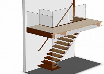 návrh dřevěného schodiště