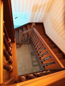 Stairs and railing