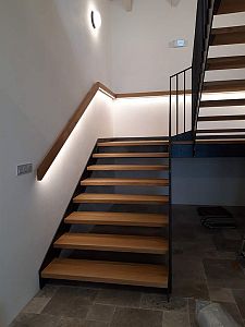 Stairs and railing