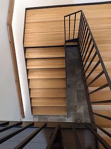 Stairs and railing