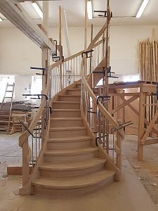 Stairs and railing