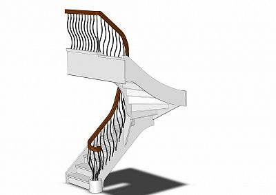 Stairs and railing