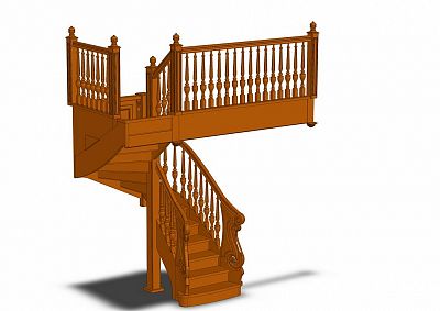 Stairs and railing