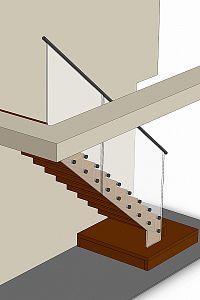 Stairs and railing