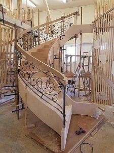 Stairs and railing