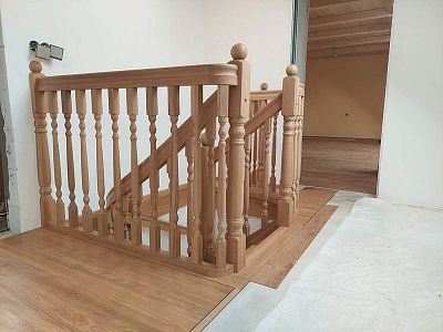 Stairs and railing