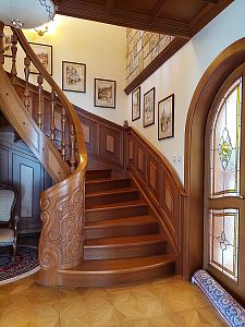 Stairs and railing