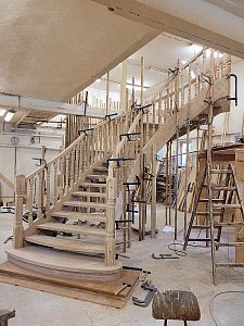 Stairs and railing