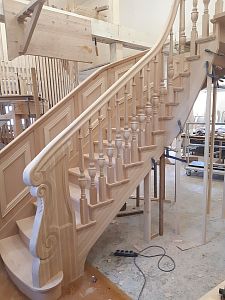 Stairs and railing