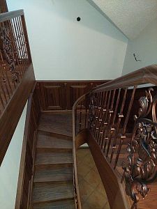 Stairs and railing