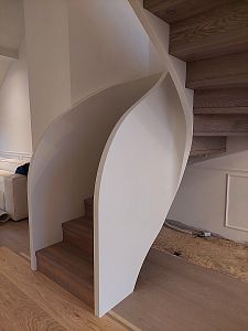 Stairs and railing