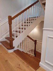 Stairs and railing