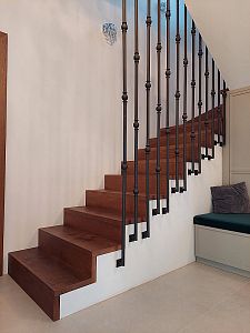 Stairs and railing