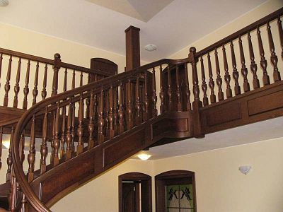 Stairs and railing