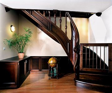 Stairs and railing