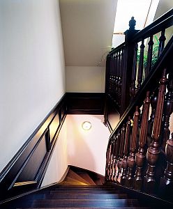 Stairs and railing