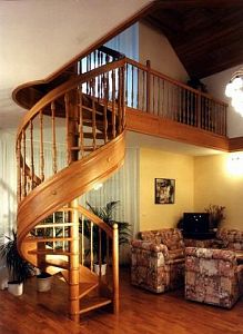 Stairs and railing