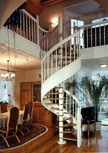 Stairs and railing