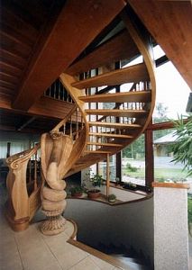 Stairs and railing