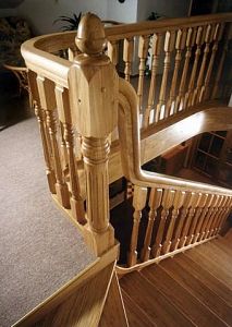 Stairs and railing