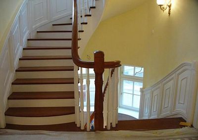 Stairs and railing