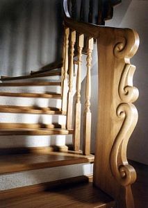 Stairs and railing