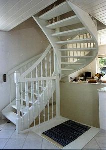 Stairs and railing