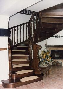 Stairs and railing