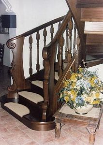 Stairs and railing