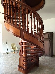 Stairs and railing