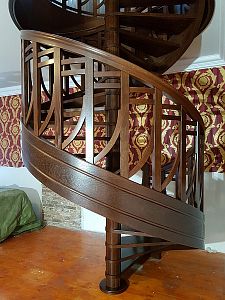 Stairs and railing