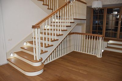 Stairs and railing