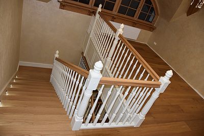 Stairs and railing