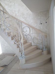 Stairs and railing