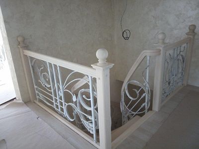 Stairs and railing