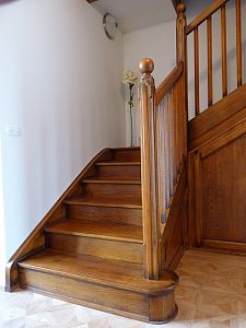 Stairs and railing