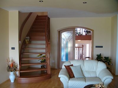 Stairs and railing