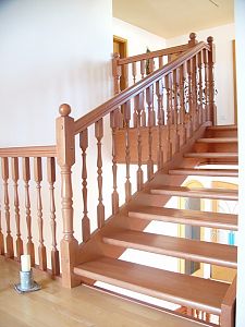 Stairs and railing