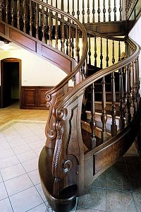 Stairs and railing