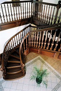 Stairs and railing