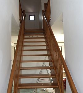 Stairs and railing