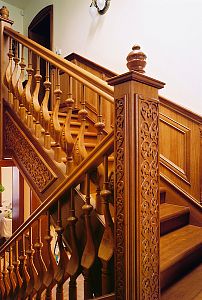 Stairs and railing